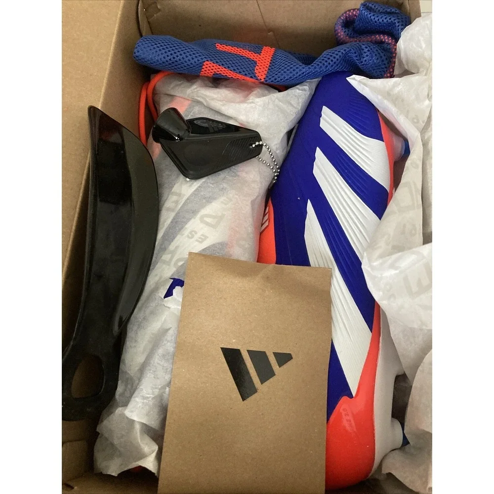 Adidas Predator‎ Elite LL SG Mens Size 9 Blue/Red Soccer Cleats NEW IF6318